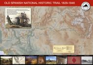 Old Spanish Trail Map Poster